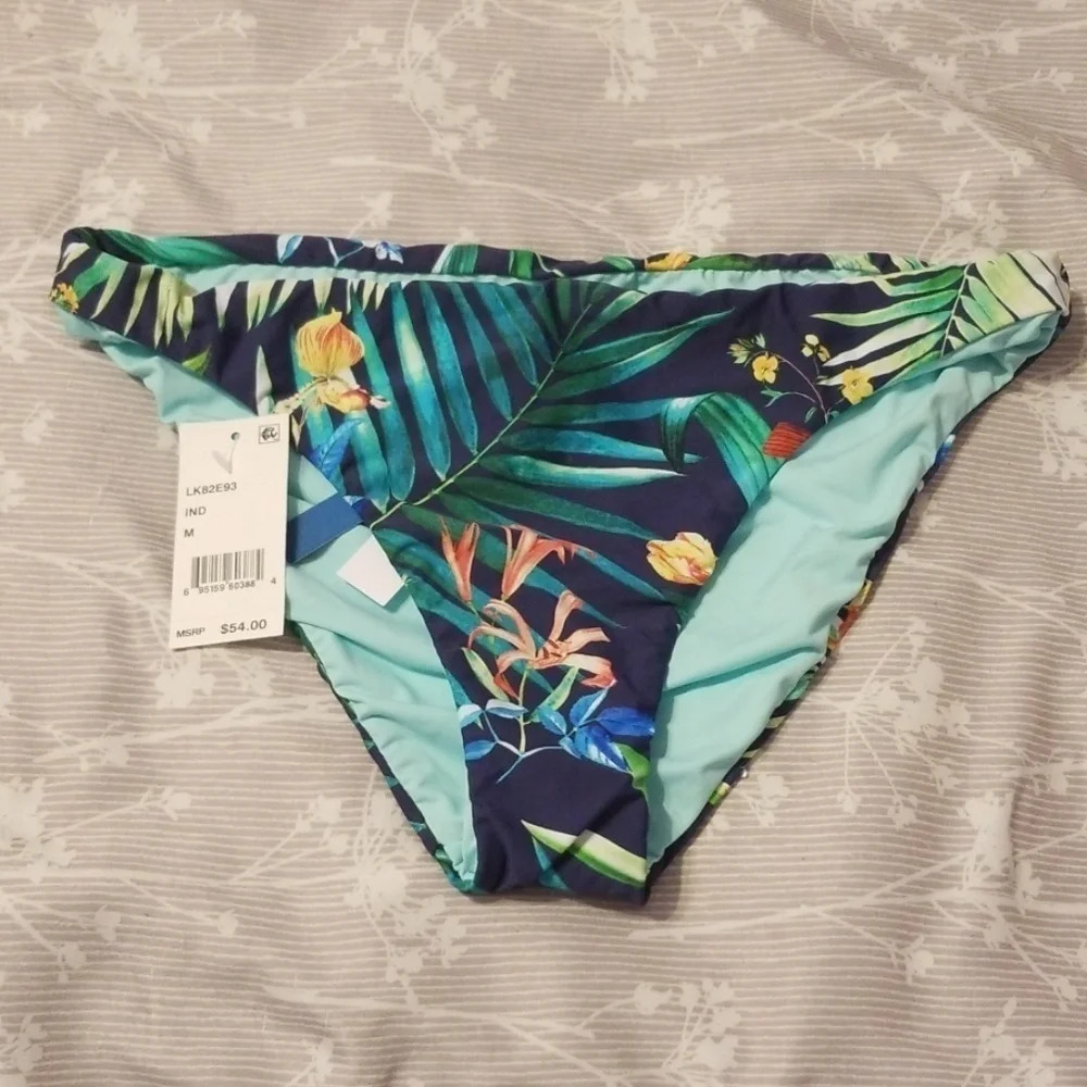 NWT Lucky Brand Reversible Hipster Bikini Bottom M